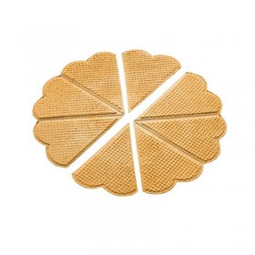 Decor cornete inghetata, inimioara natur, 200buc Decor cornet 74,00 lei