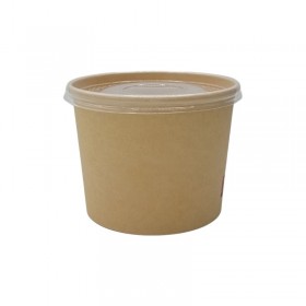 Bol supa + capac, carton kraft, 520ml, 50buc Produse 21,15 lei