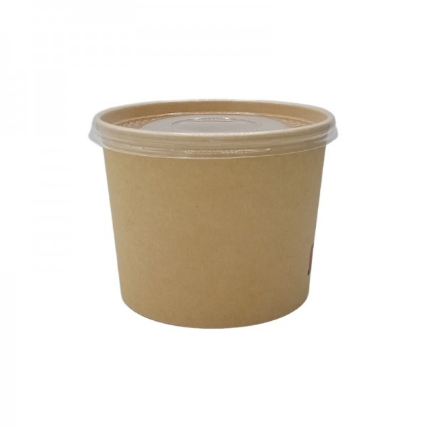 Bol supa + capac, carton kraft, 520ml, 50buc Produse 21,15 lei