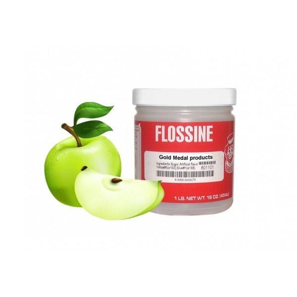 Pudra pentru vata de zahar si popcorn, Flossine, aroma de mar verde 454g Popcorn | Vata de zahar 139,90 lei