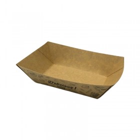 Barcuta mare, carton kraft, design urban, 800cc, 165*115*h40 mm (250buc) Produse 80,56 lei