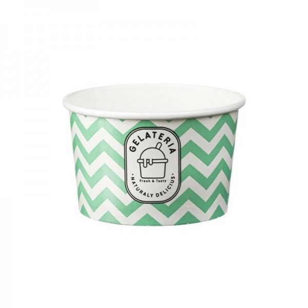 Cupe inghetata, design Zig Zag, 8oz|230ml, 50buc Cupe de inghetata 16,18 lei