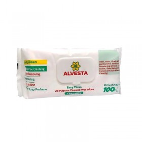 Servetele umede multisuprafete Alvesta Easy Clean, 100buc|pachet Produse 18,80 lei