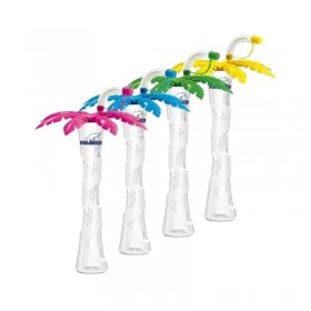 Pahare plastic, capac palmier, mix culori, 400ml, 54buc Produse 407,16 lei