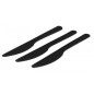Cutite plastic negru, reutilizabile, 160mm, 100buc