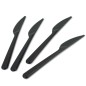 Cutite plastic negru, reutilizabile, 160mm, 100buc
