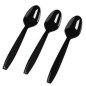Linguri plastic negru, reutilizabile, 180mm, 100buc
