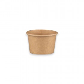 Sosiera carton kraft, cu capac transparent, 50ml|2oz, 100buc Produse 27,99 lei