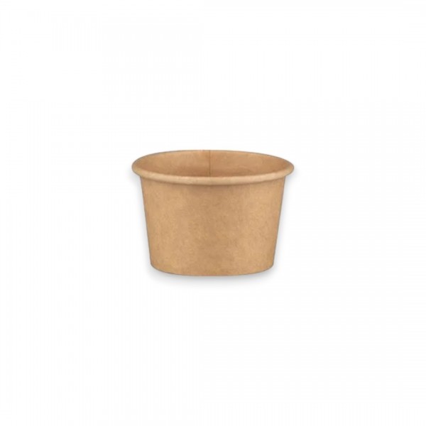Sosiera carton kraft, cu capac transparent, 50ml|2oz, 100buc Produse 27,99 lei