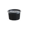 Bol supa negru PP + capac transparent, 16oz|470ml, 25buc Produse 10,05 lei