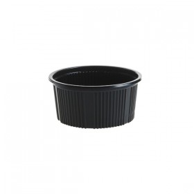 Bol supa negru PP + capac transparent, 12oz|350ml, 25buc Produse 13,90 lei
