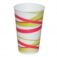 Pahare carton 350ml - 12oz, curcubeu, rece D80 (100buc) Produse 17,99 lei