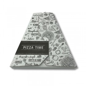 Cutie carton alb, felie pizza, Pizza time, 27x23x h3.5 cm (50buc) Produse 57,00 lei