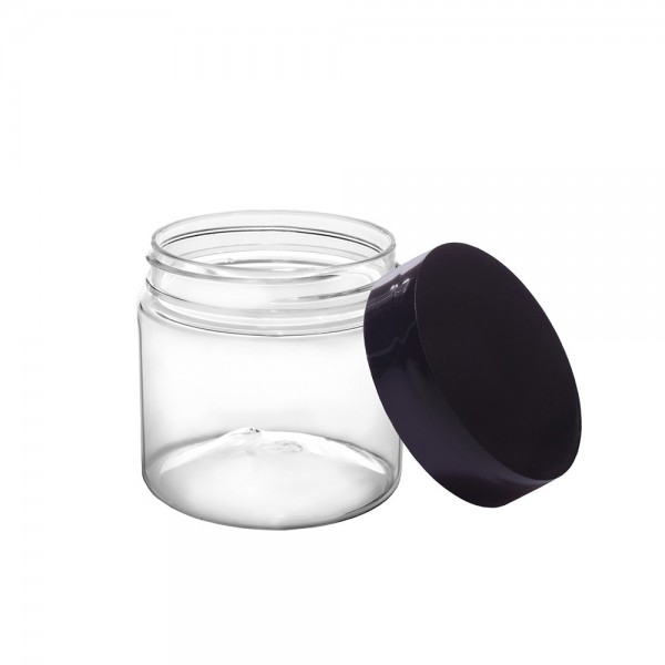 Flacoane borcan 100ml, F56mm, transparente, cu capac, 490buc Produse 1,00 lei