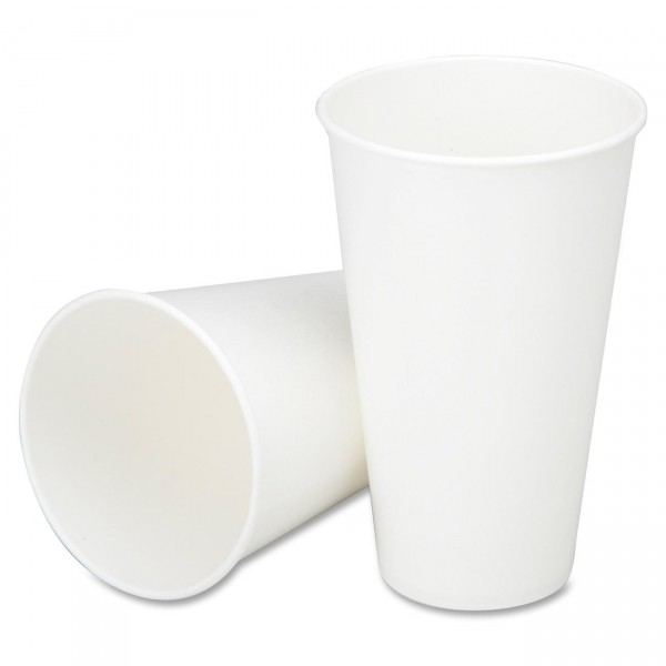 Pahare carton 330ml - 12oz alb D80 (50buc) Produse 10,44 lei