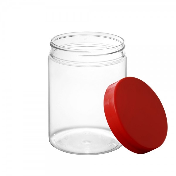 Flacoane borcan 1L cu capac, F100mm, transparente, 60buc Flacoane tip borcan 255,84 lei