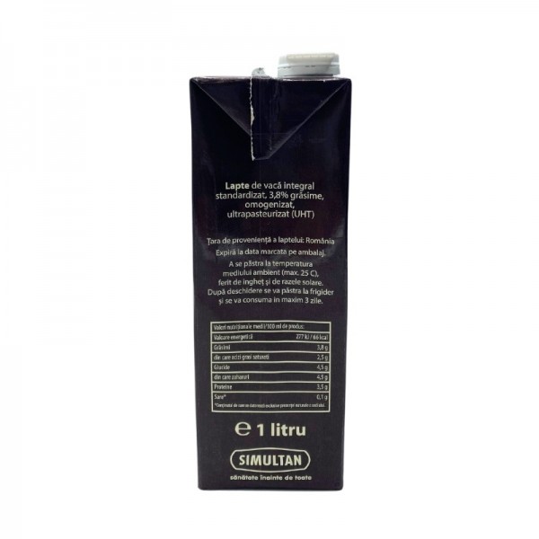 Barista, lapte integral pentru cafea, 3,8% grasime UHT, 1L Lapte si Inalbitori 9,99 lei