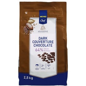 Ciocolata neagra de menaj, banuti|placute, 64% cacao, fluiditate 4/5, 2.5kg Produse 190,28 lei