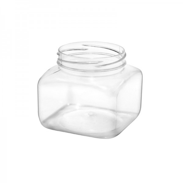 Flacoane borcan 300ml, patrat, F63mm, transparente, 128buc Flacoane tip borcan 285,75 lei