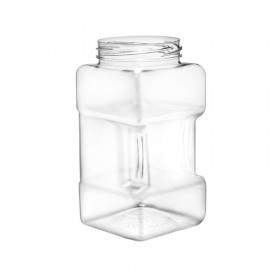 Flacoane borcan 500ml, patrate, F63mm, transparente, 144buc Flacoane tip borcan 407,84 lei