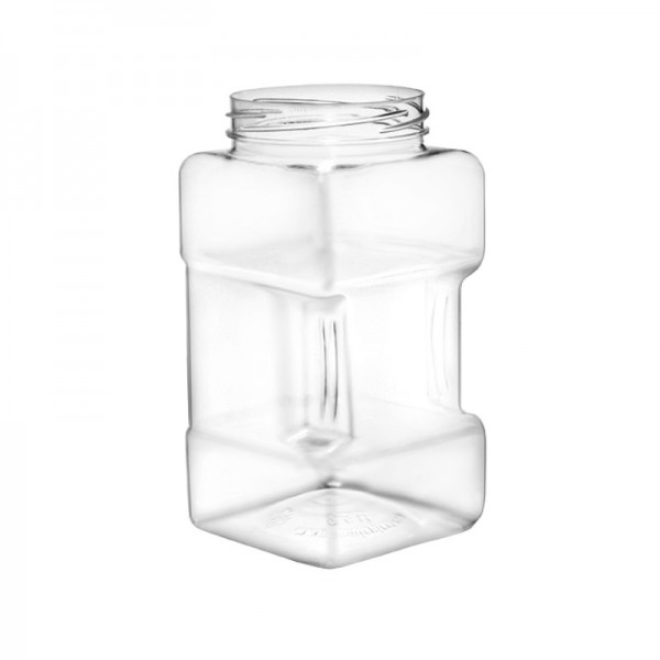 Flacoane borcan 500ml, patrate, F63mm, transparente, 144buc Flacoane tip borcan 407,84 lei