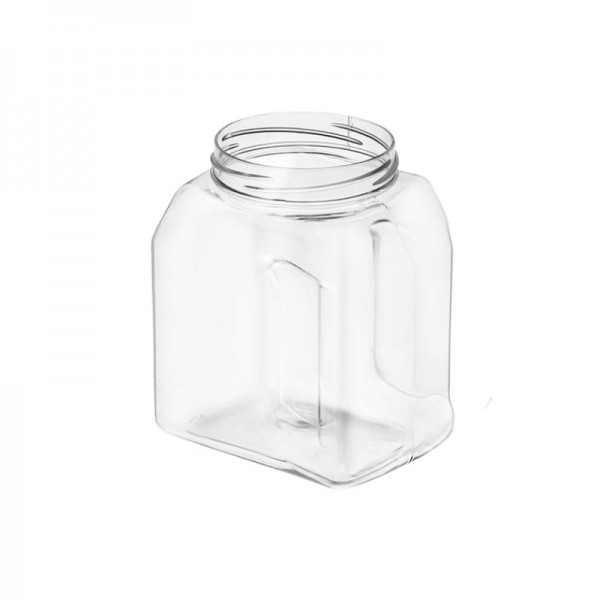Flacoane borcan 500ml, rectangulare, F63mm, transparente, 117buc Flacoane tip borcan 331,37 lei