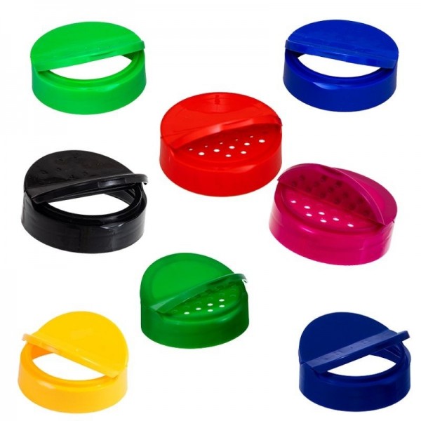 Capac plastic, flip top cu filet, colorat, F63mm Flacoane tip borcan 1,10 lei