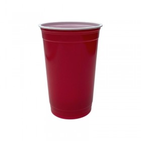 Pahare americane din plastic, 97mm, rosii, 500ml, 25buc Produse 11,99 lei