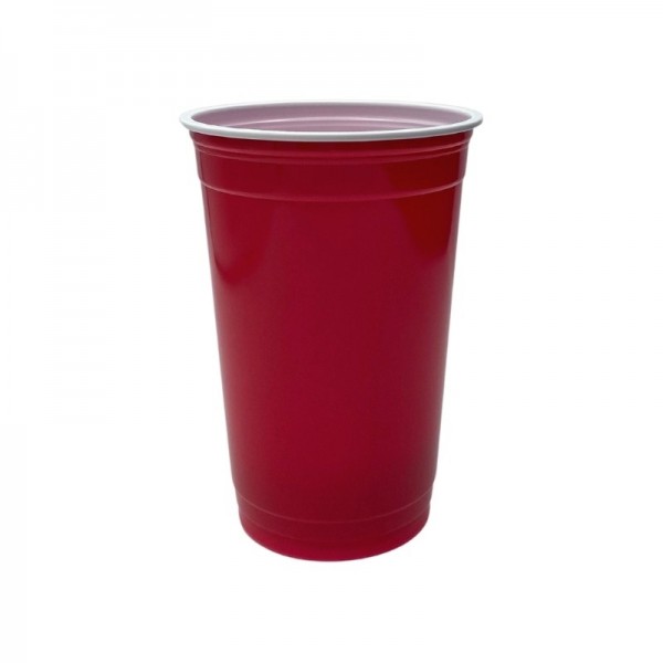 Pahare americane din plastic, 97mm, rosii, 500ml, 25buc Produse 11,99 lei