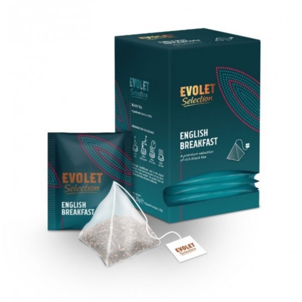 EVOLET Selection Ceai Negru English Breakfast Piramida 25*2.25gr Produse 15,59 lei