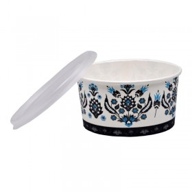 Bol supa carton + capac PP, design traditional, 14oz|400ml, 25buc Produse 9,75 lei