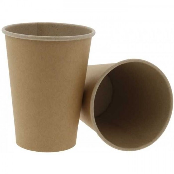 Pahare carton 350ml - 12oz natur|kraft D90 (50buc) Produse 20,40 lei