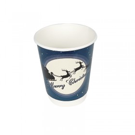 Pahare carton, perete dublu, 350ml - 12oz, Silent Night, D90, 25buc Pahare bauturi calde 17,02 lei