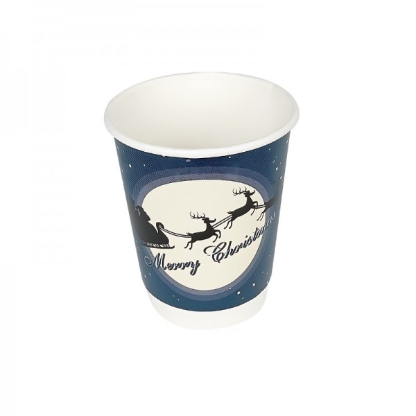 Pahare carton, perete dublu, 350ml - 12oz, Silent Night, D90, 25buc Pahare bauturi calde 17,02 lei
