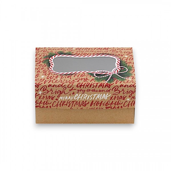 Cutii prajituri, cu fereastra, K4 X-MAS, 13*17*8 cm (10kg) Produse 155,23 lei