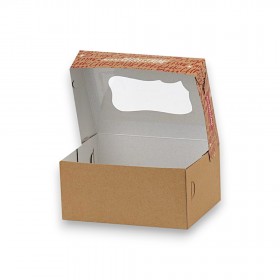 Cutii prajituri, cu fereastra, K4 X-MAS, 13*17*8 cm (10kg) Produse 155,23 lei