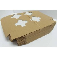 Suport 4 pahare, cutie carton kraft, 50 buc Produse 32,64 lei