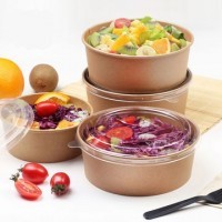 Bol carton kraft, cu capac, 1300cc (50buc) Produse 50,54 lei