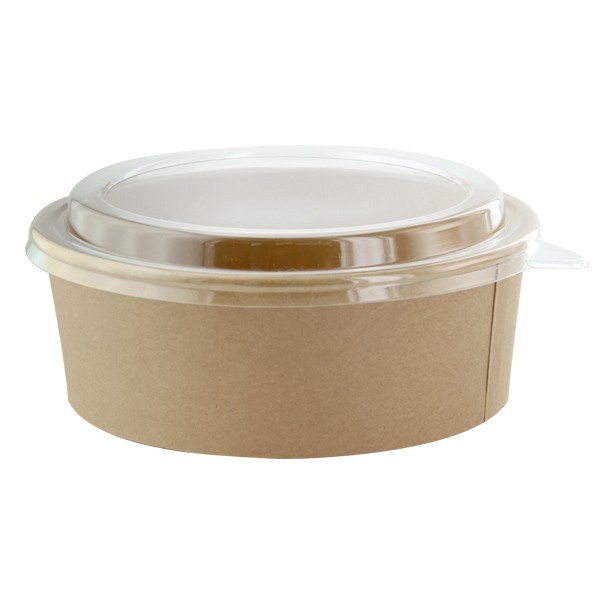 Bol carton kraft, cu capac, 1300cc (50buc) Produse 50,54 lei