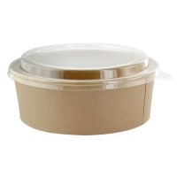 Bol carton kraft, cu capac, 1300cc (50buc) Produse 50,54 lei