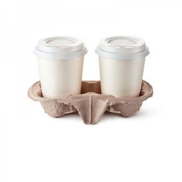 Suport transport, tip cofrag, carton reciclat, 2 pahare, 15.840 buc|palet Produse 3,00 lei