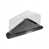 Caserole felie tort, baza neagra si capac transparent, H6 cm, 100buc Produse 52,86 lei