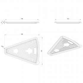 Caserole felie tort, baza neagra si capac transparent, H4 cm, 100buc Produse 48,20 lei