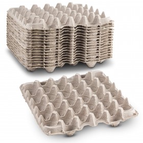 Cofraje oua gaina, carton reciclat, 30 compartimente, 100buc Produse 49,81 lei