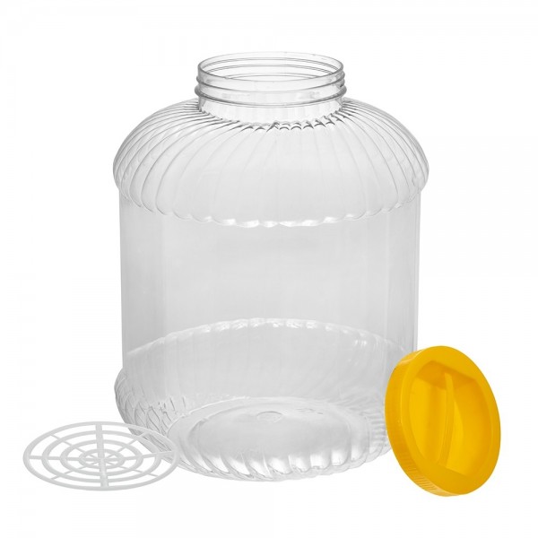 Flacoane borcan 10l cu capac, F110mm, transparente, 15buc Flacoane tip borcan 138,78 lei