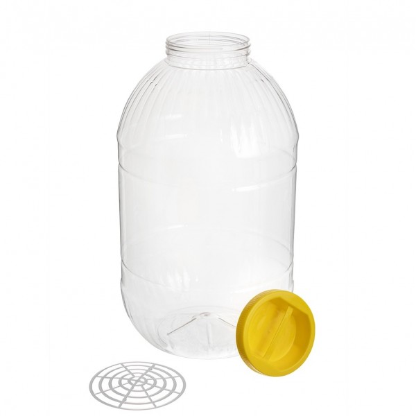 Flacoane borcan 15l cu capac, F110mm, transparente, 6buc Flacoane tip borcan 89,90 lei
