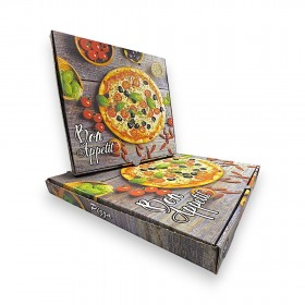 Cutii pizza, carton color, Bon Appetit, 40cm, 50buc Cutii pizza color 85,89 lei