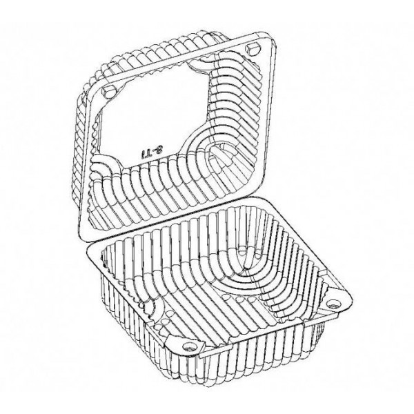 Caserole cofetarie patrate 470cc (1200buc) Produse 323,87 lei