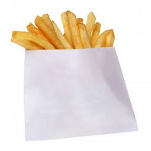 Punga hartie cerata, alba, 150gr cartofi prajiti, 1500buc Conuri din hartie 76,16 lei