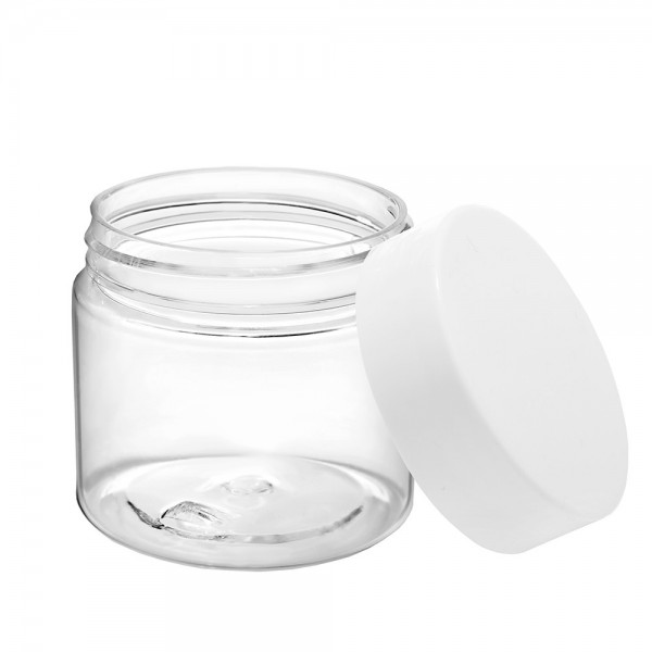 Flacoane borcan 60ml, F47mm, transparent, capac negru Produse 2,20 lei